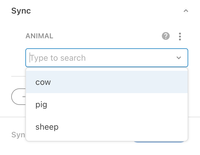 parameter options Coda Pack SDK