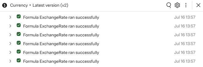 A screenshot of the connector logs in Docs.